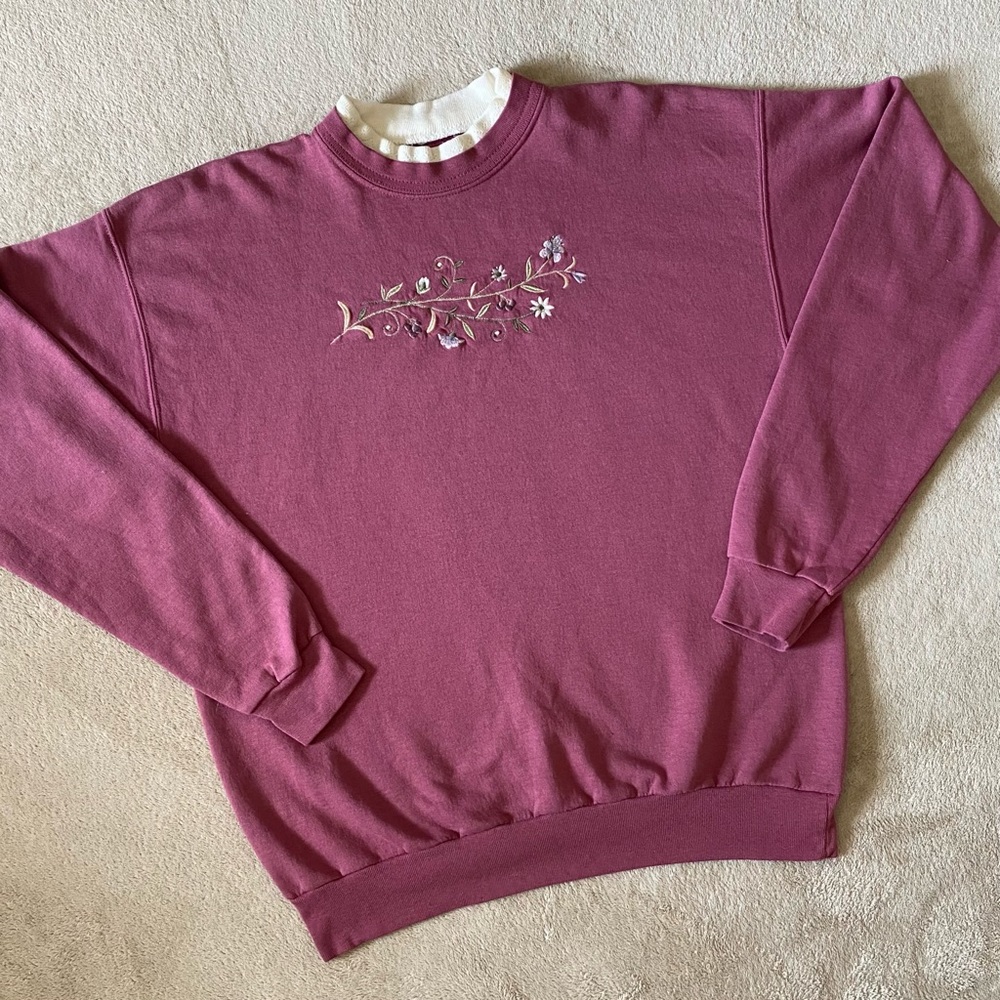 Vintage Embroidered Crewneck Sweater